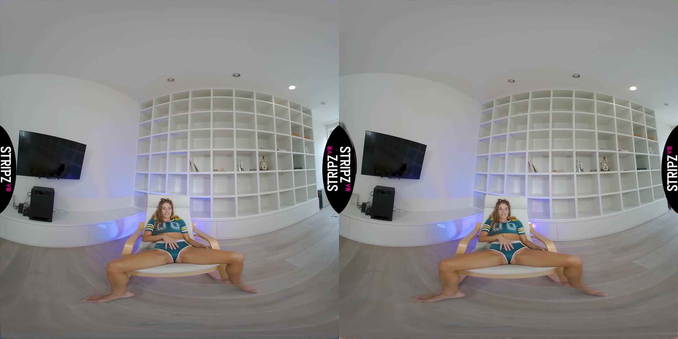 Naughty Corner - Pornstar with Amazing Legs Solo Striptease