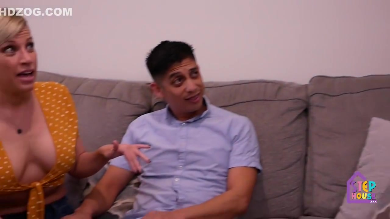 Passionate Kiss From Step Mom Made His Big Dick Hard