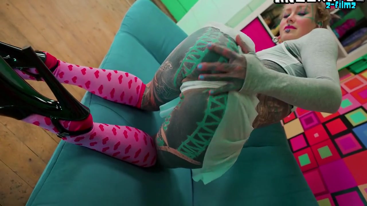 Anal Solo For Skinny Tattoo Girl Dildos And Fuck Her Tiny Asshole