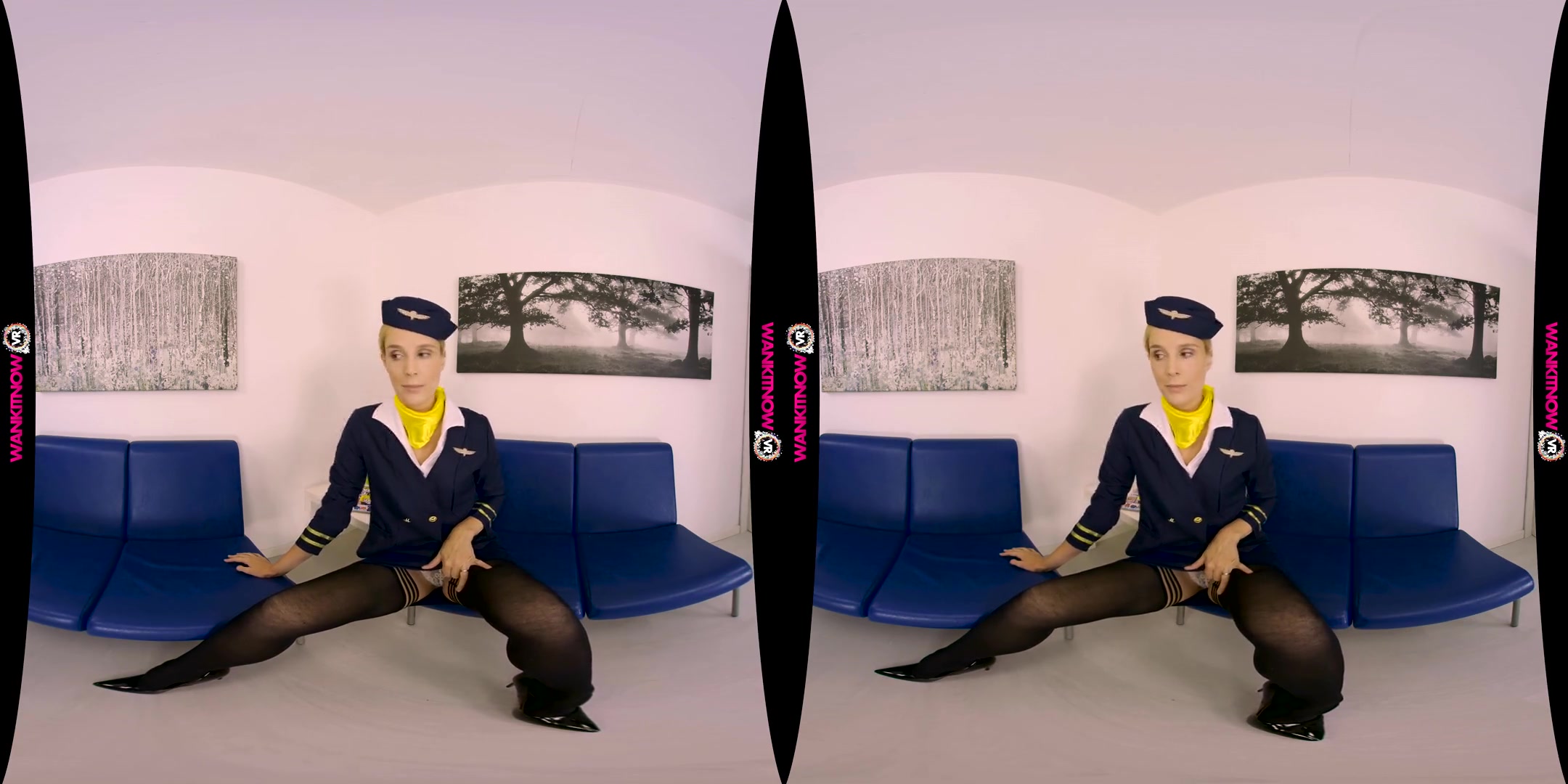 No Knickers Flight - SexLikeReal