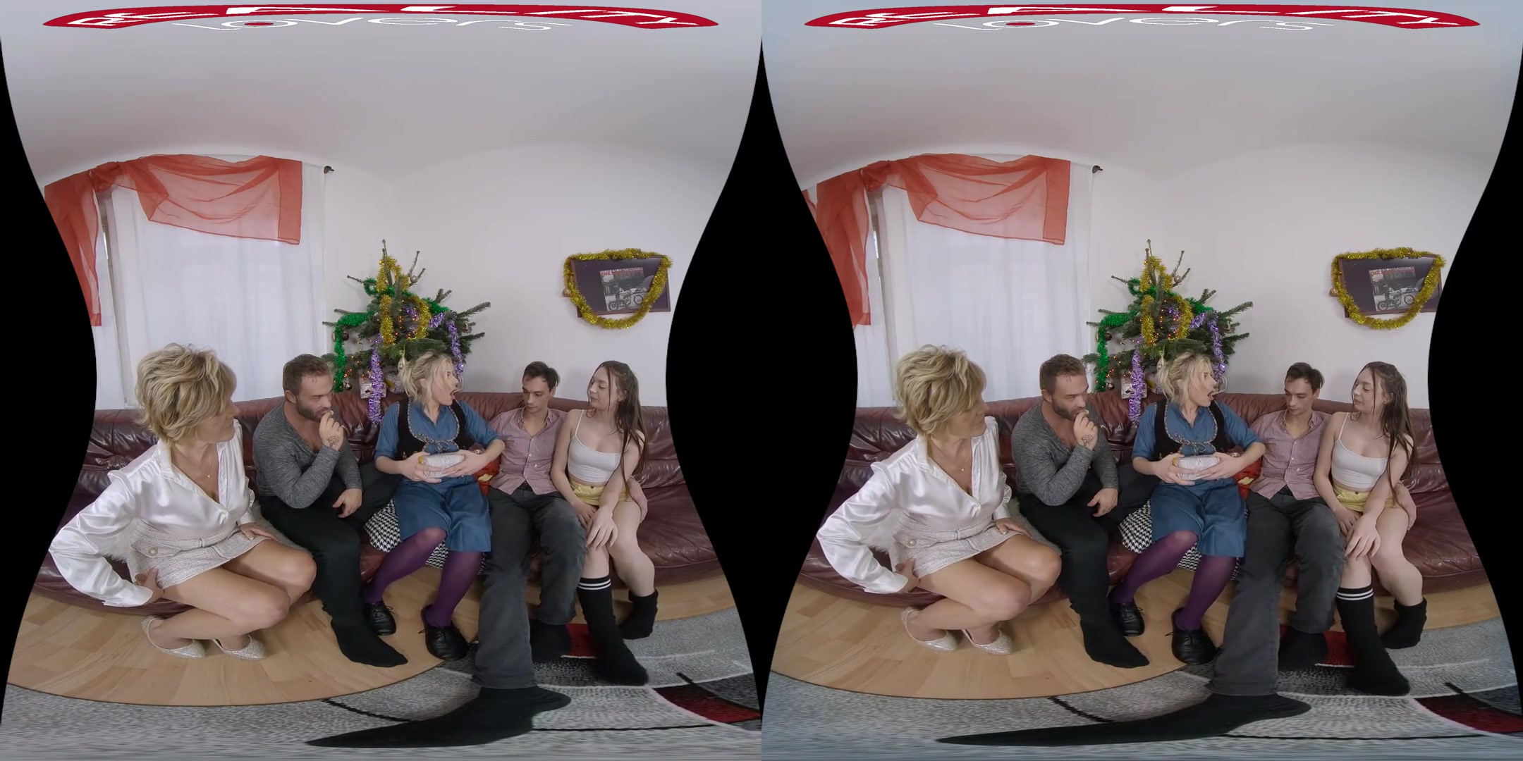 Christmas Perverse Stepfamily - MMFFF Group Sex 3D Porn Hardcore High Quality Extra Long VR Video