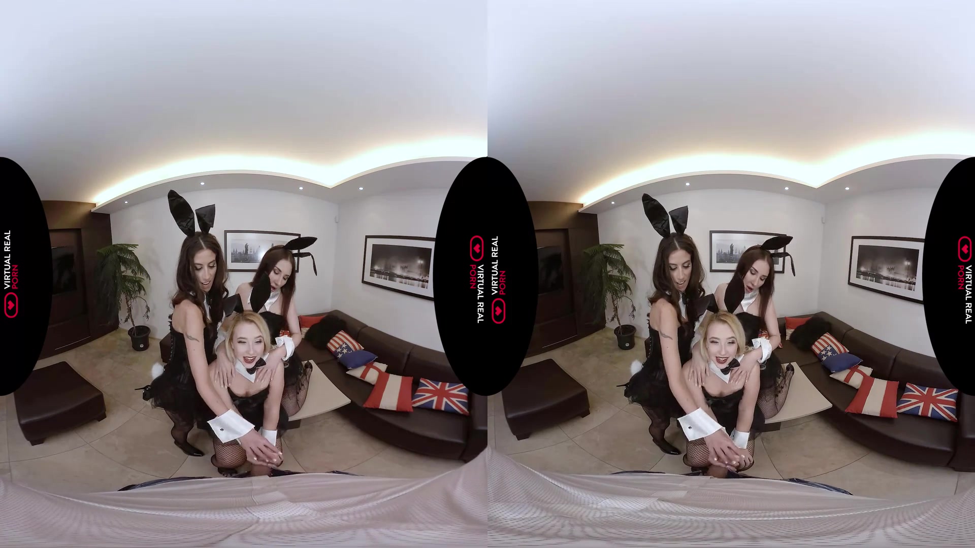 Ali Bordeaux Nick Ross Samantha Rone Violetta in Bunny game - VirtualRealPorn