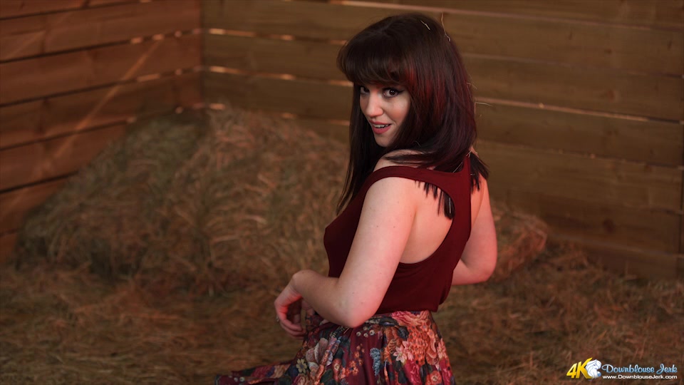 Zoe Page in Barn Boobs - DownblouseJerk