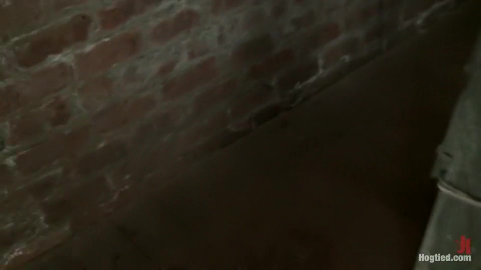 Elbows bound, knees on hard wood, nipple suction, neck rope, breath play, face fucking, made to cum!