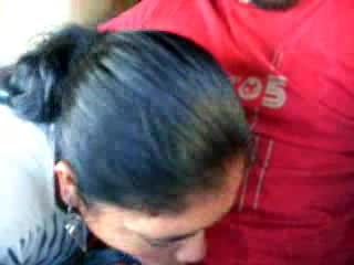Black-haired Latina chick willingly sucks right in my car