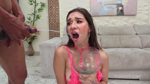 the beautiful CONNY PEYTON in a DP with two huge cocks + PROLAPSES + PISSING. LTP069 - PissVids