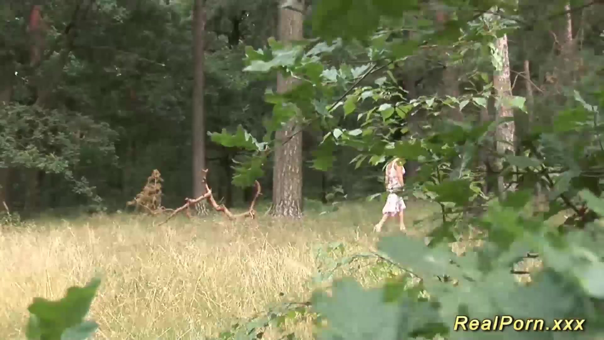 busty stepmom loves sex in nature