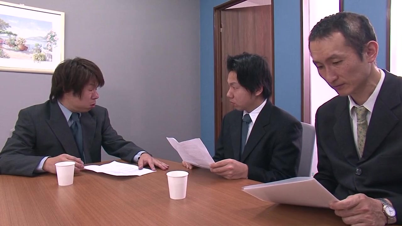 Sexy Japanese lady attends a business meeting that turns into an orgy by Our Offices in Japan