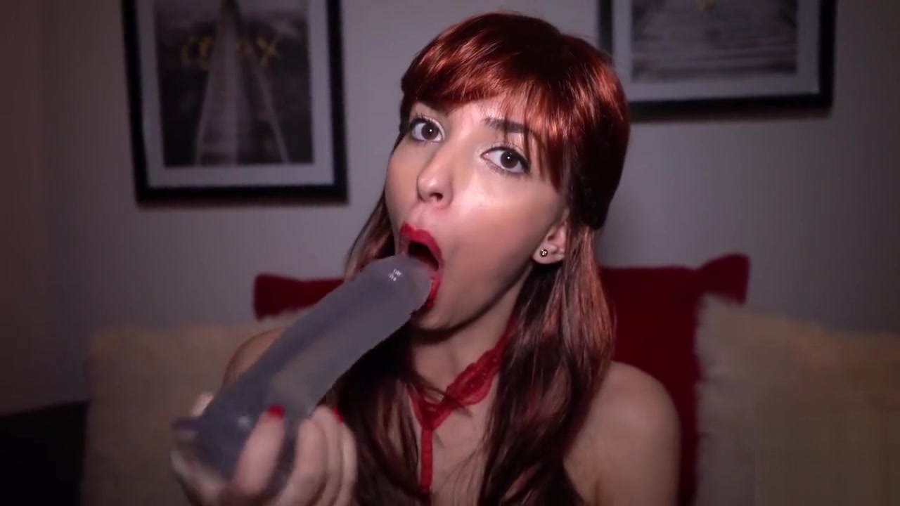 Big Dildo In My Pussy Makes Me Cum - Redhead Masturbation