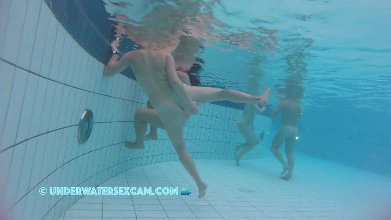 Some Horny Girls In The Sauna Pool