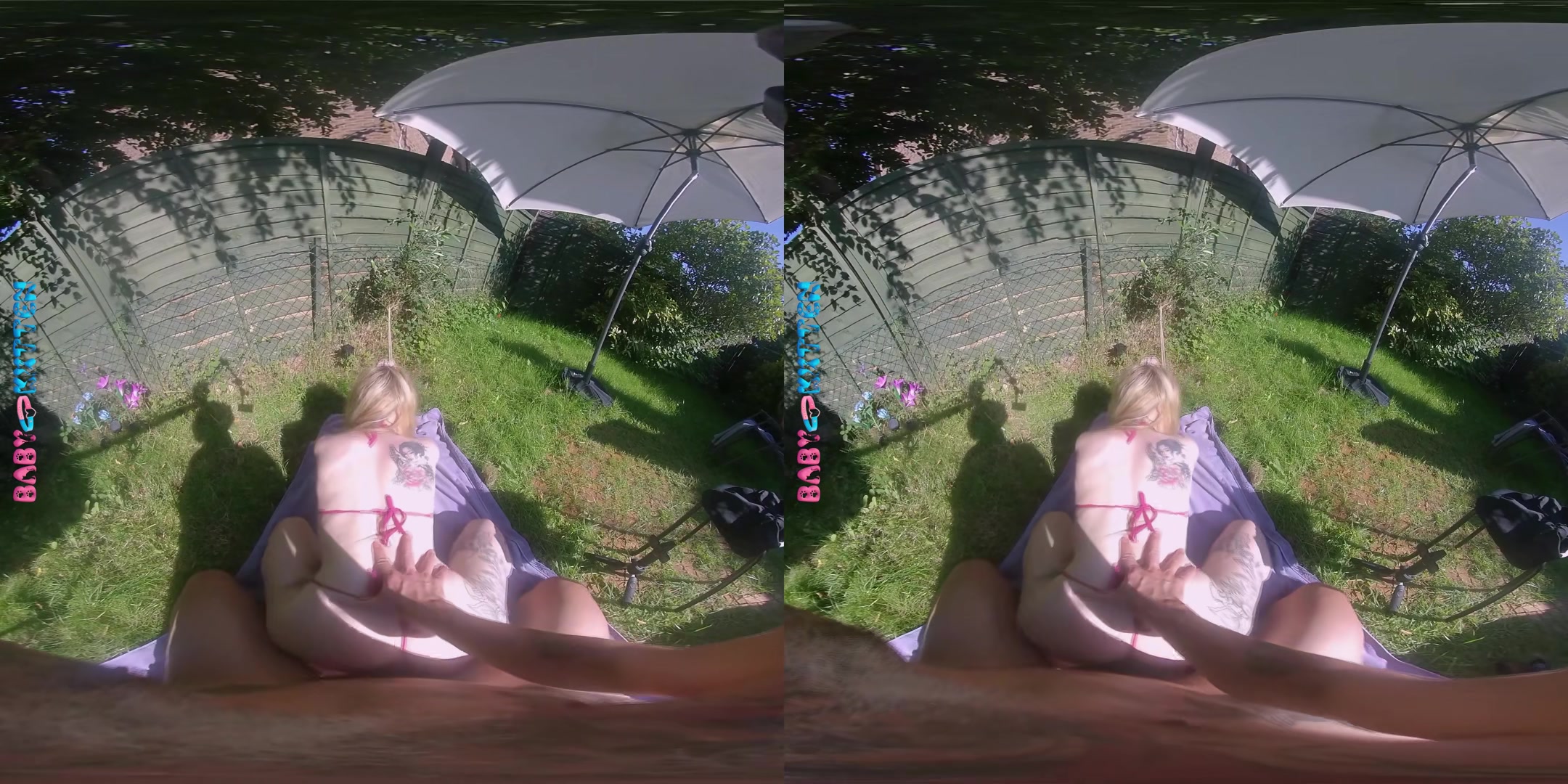 Hot Sunbathing With Stepdaddy - Babykxtten