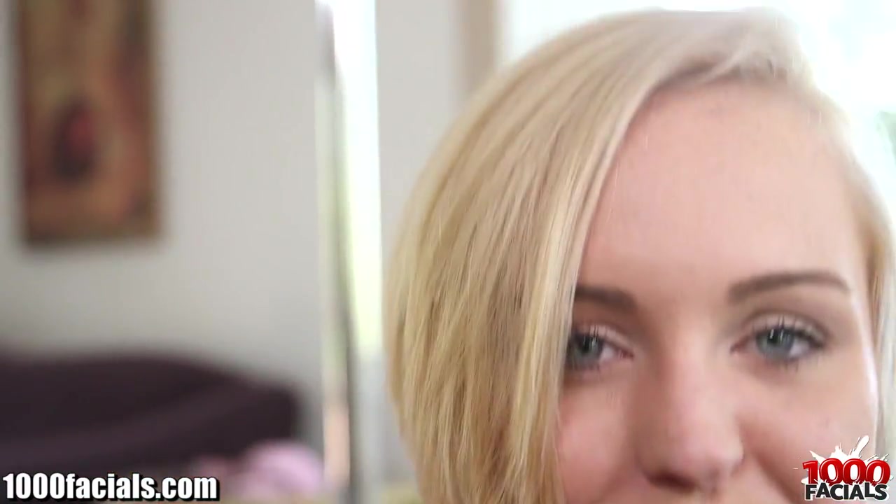 1000Facials BLONDIE Full of CREAM on her FACE!