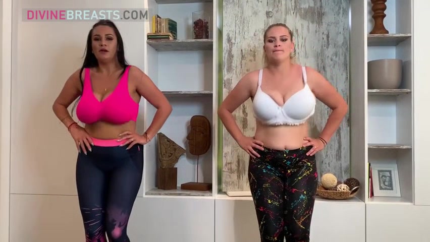 Helen and Erin Busty Aerobics Babes