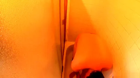 Stepsister enters stepbrother's shower and he enters her