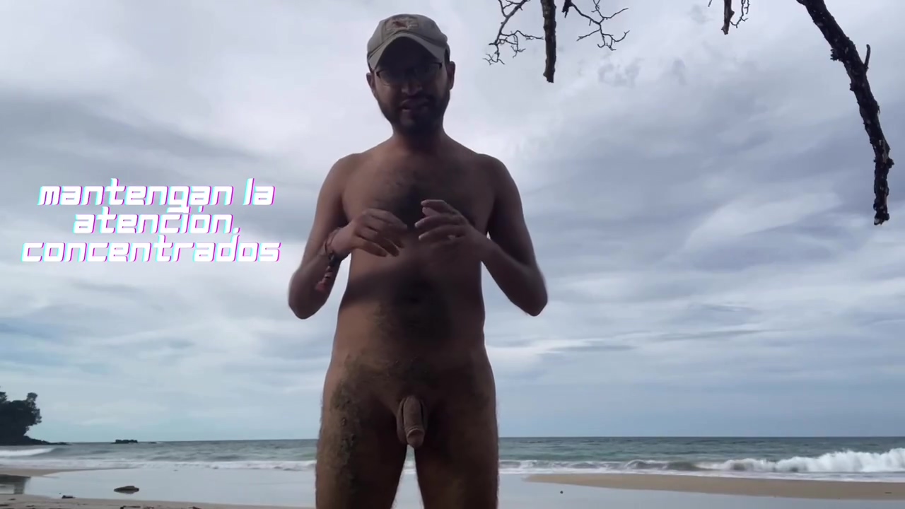 Risky Spanish Anatomy Class At The Beach