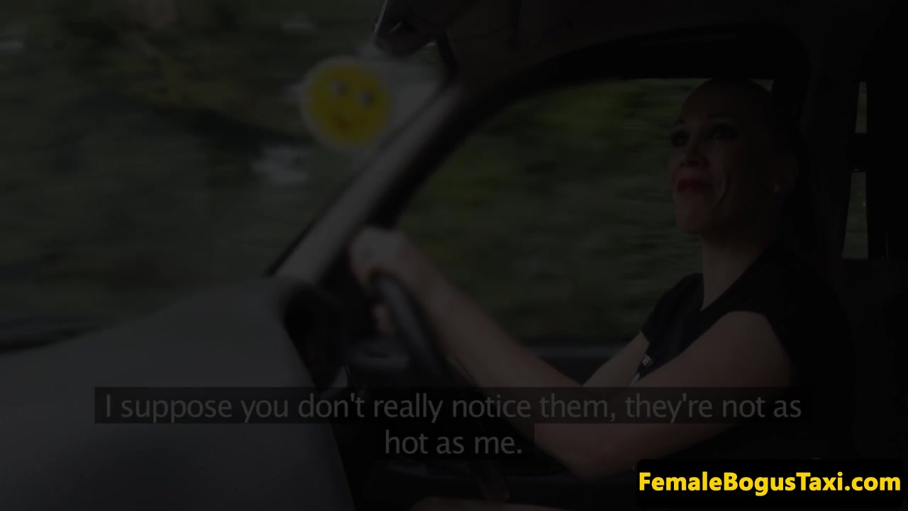 chick brit cabbie sucking her passenger