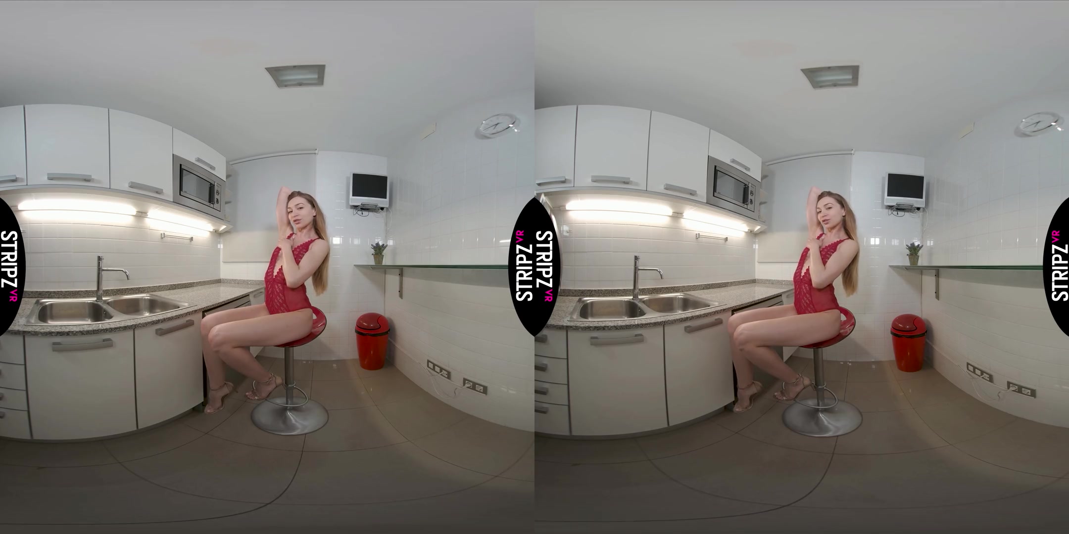 Kitchen Heat - Hot teen 18+ Solo Striptease - SexLikeReal