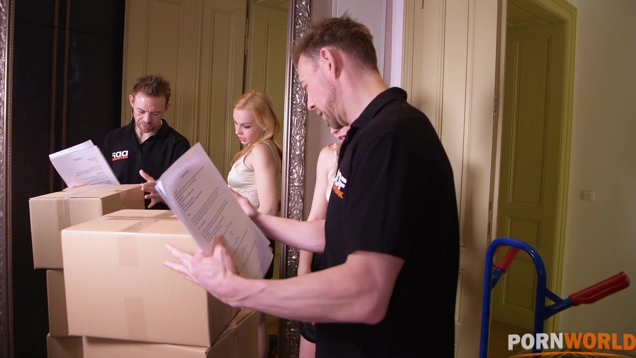 Delivery guy crams young bombshell Rebecca Sharon's tight ass with fat cock GP1052 - AnalVids