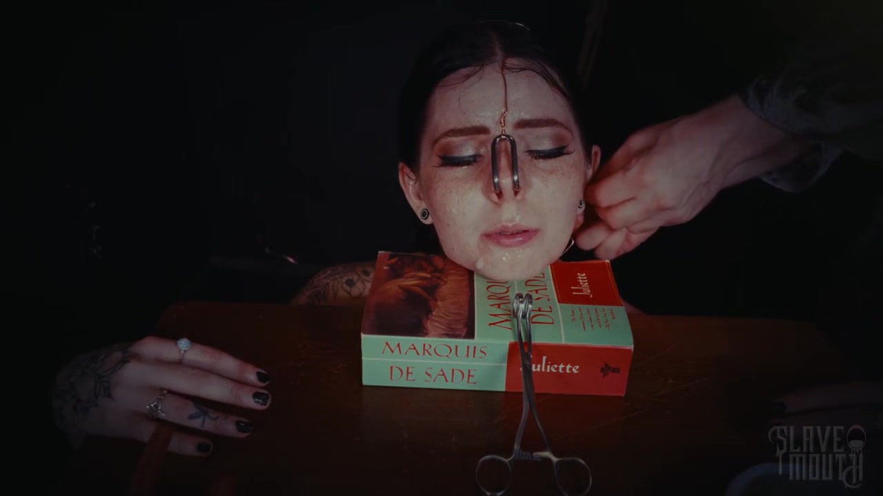 Lily Thot throating cock in dirty BDSM session