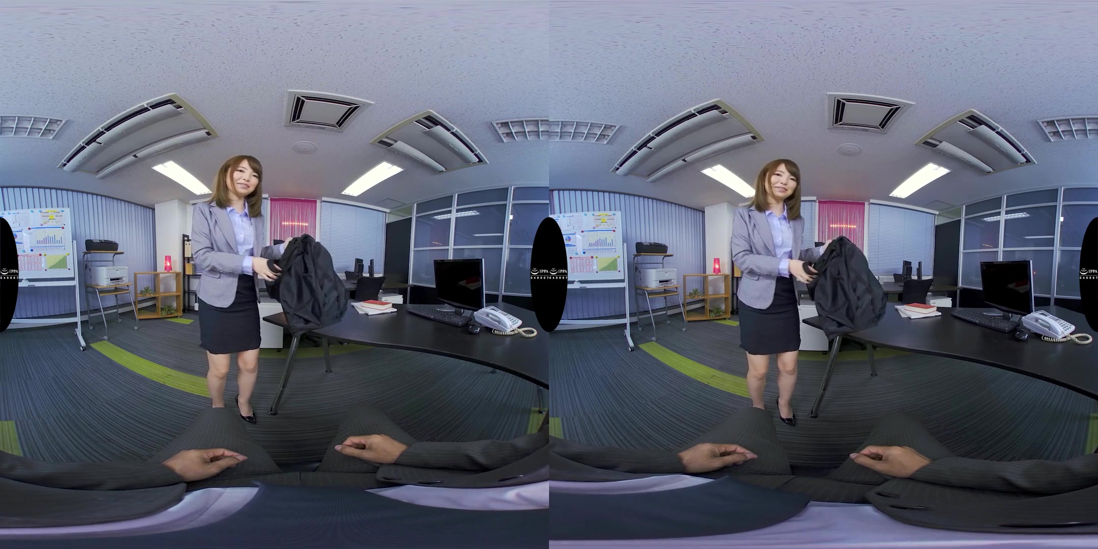 Girls Standing Up to the Company President - Asian Office Sex