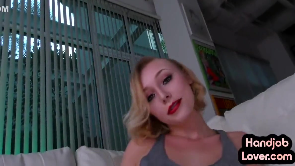 Small Boobs Hj Gf Wanks Oiled Pov Cock While Talking Dirty