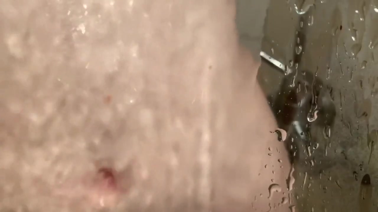 German Boy Has Fun In The Shower