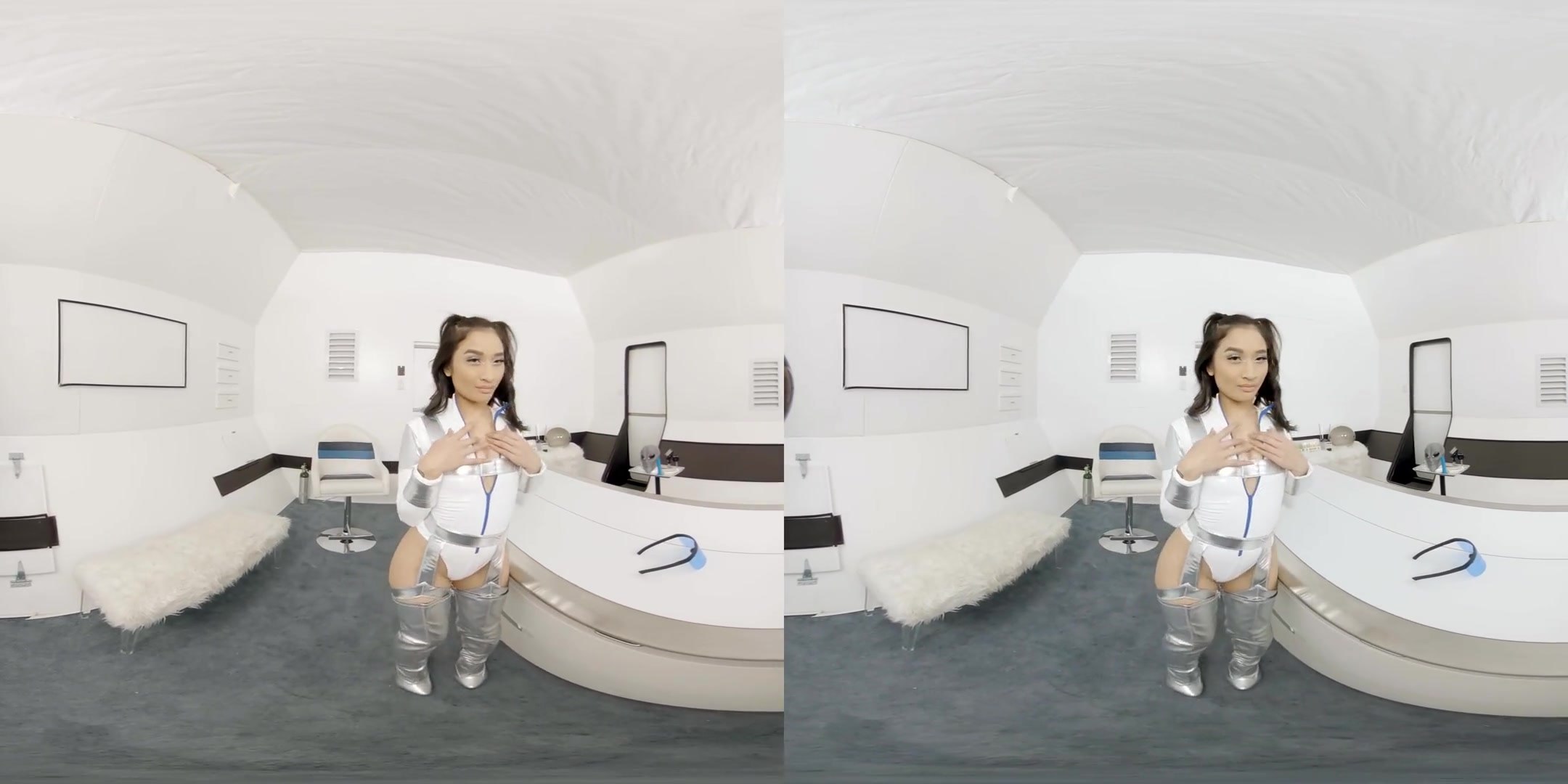 Naughty Astronaut - Cute Young Babe Solo Costume Play