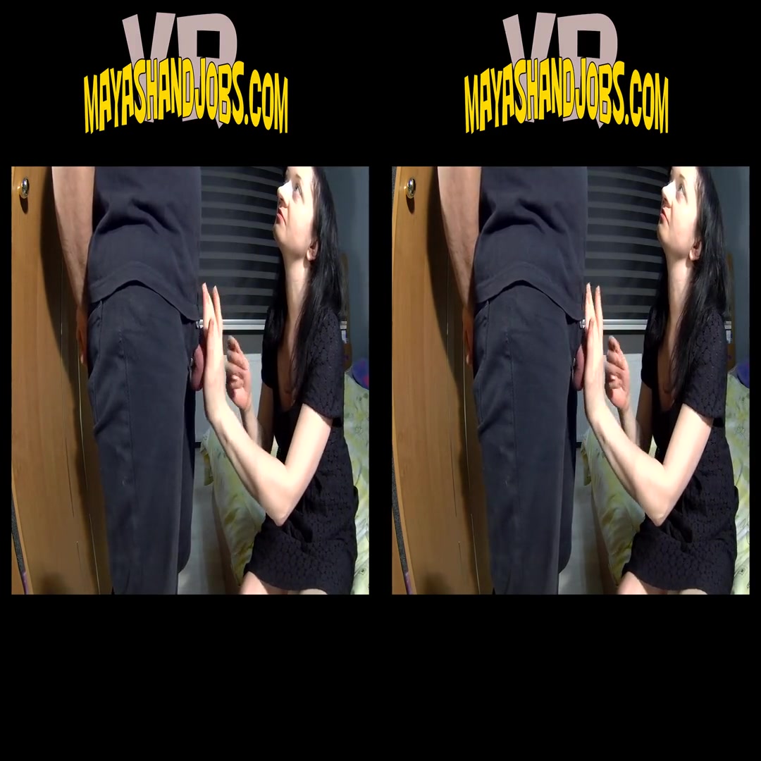 Maya in Thick Cock BJ And 2 Cumshots On My Legs - MayasHandjobsVR