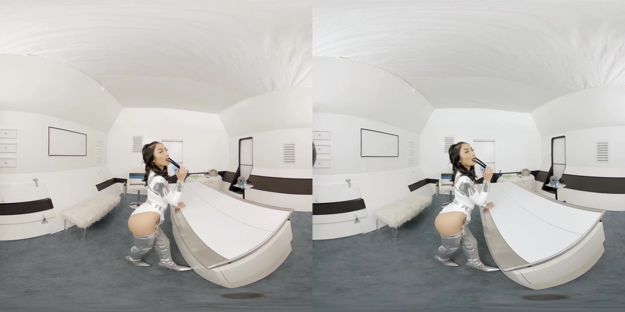Naughty Astronaut - Cute Young Babe Solo Costume Play