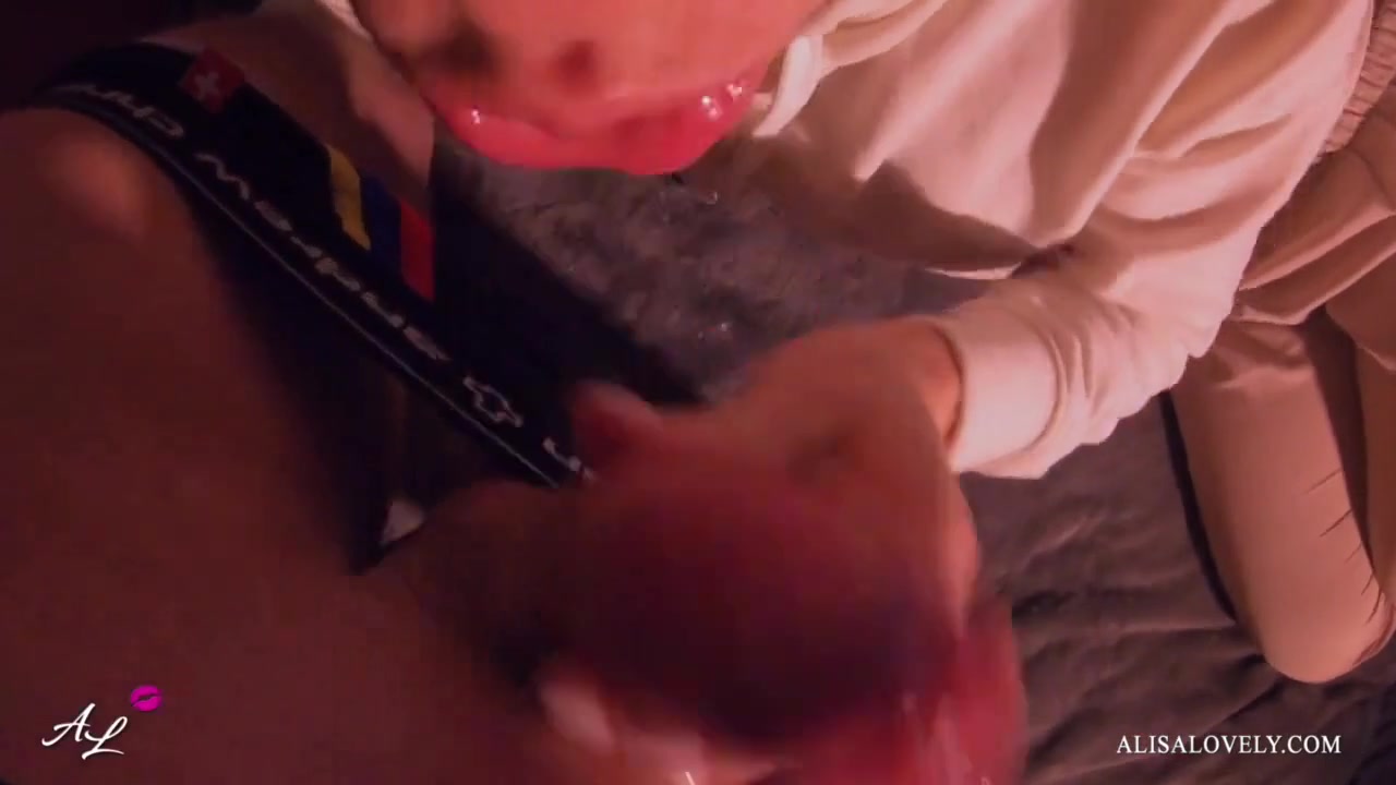 Fuck Girlfriend's Hot Mouth And Cum On Lips Pov