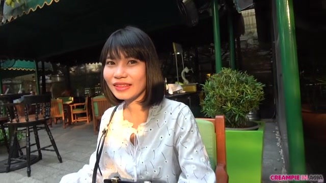Asian slut with tight pussy fucked and blowjob
