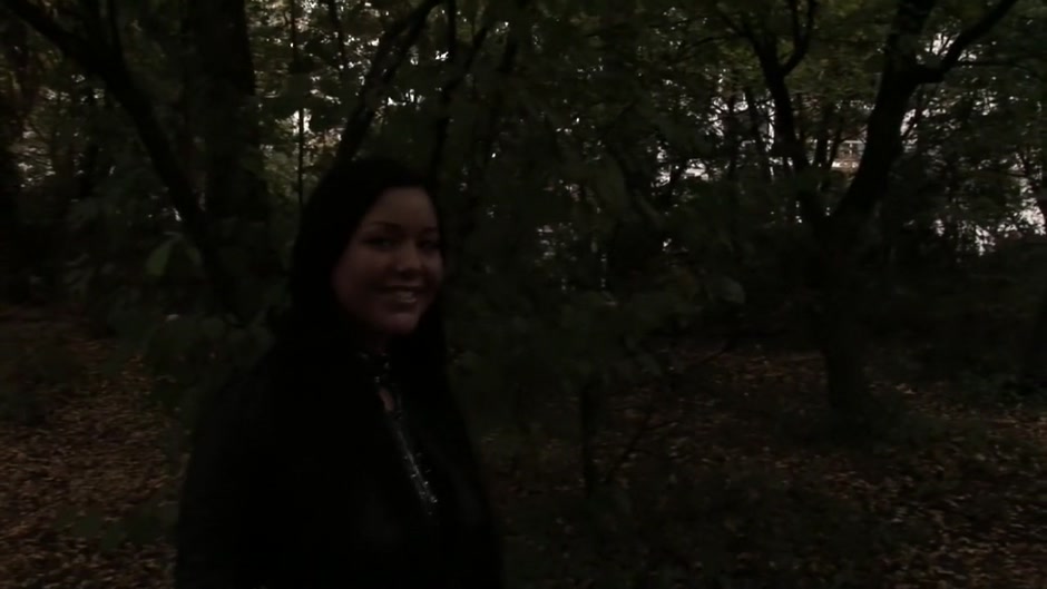 Busty bitch sucks and fucks in the outdoors