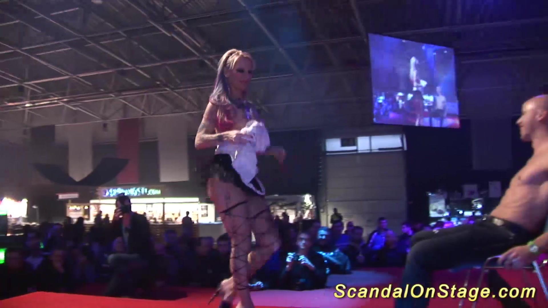 show on public show stage