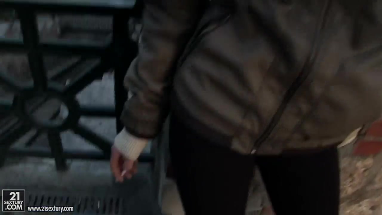 Marvelous Ivana Sugar taking a walk over the town and chatting