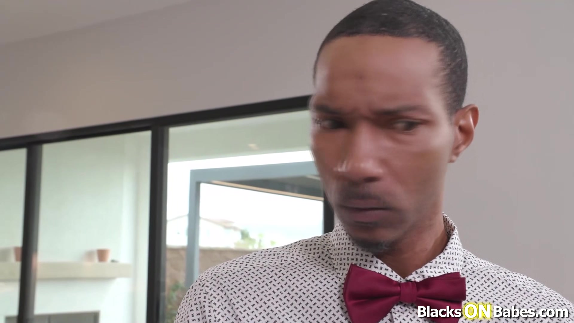 Petite latina receptionist fucked by two black dudes