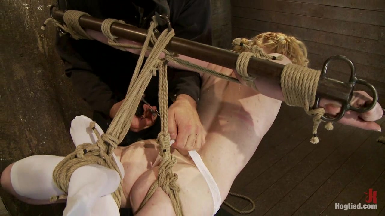 Nicki Is Bound, Suspended, Manhandled, , Humiliated, Made To Cum Like A Common Whore - HogTied