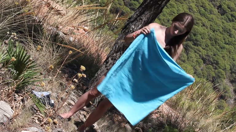 Nude beauty in the wild