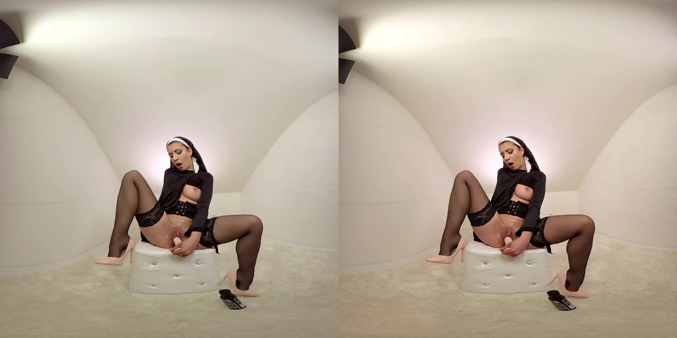 Therese Bizarre in Naughty Nun Cums - BravoModelsMedia