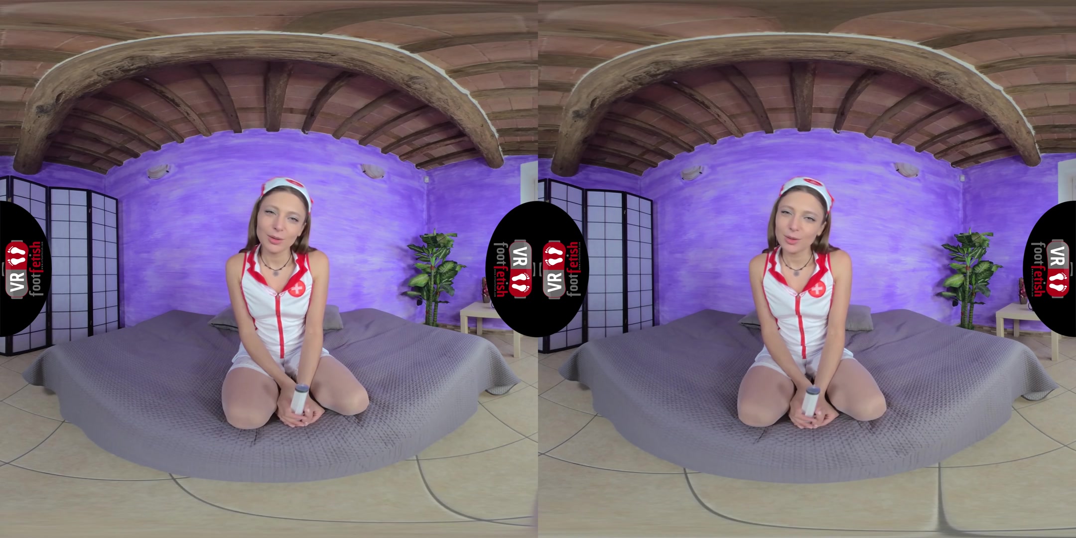 Hot Nurse Talia Mint Has A Special Vaccine For You - VRFootFetish