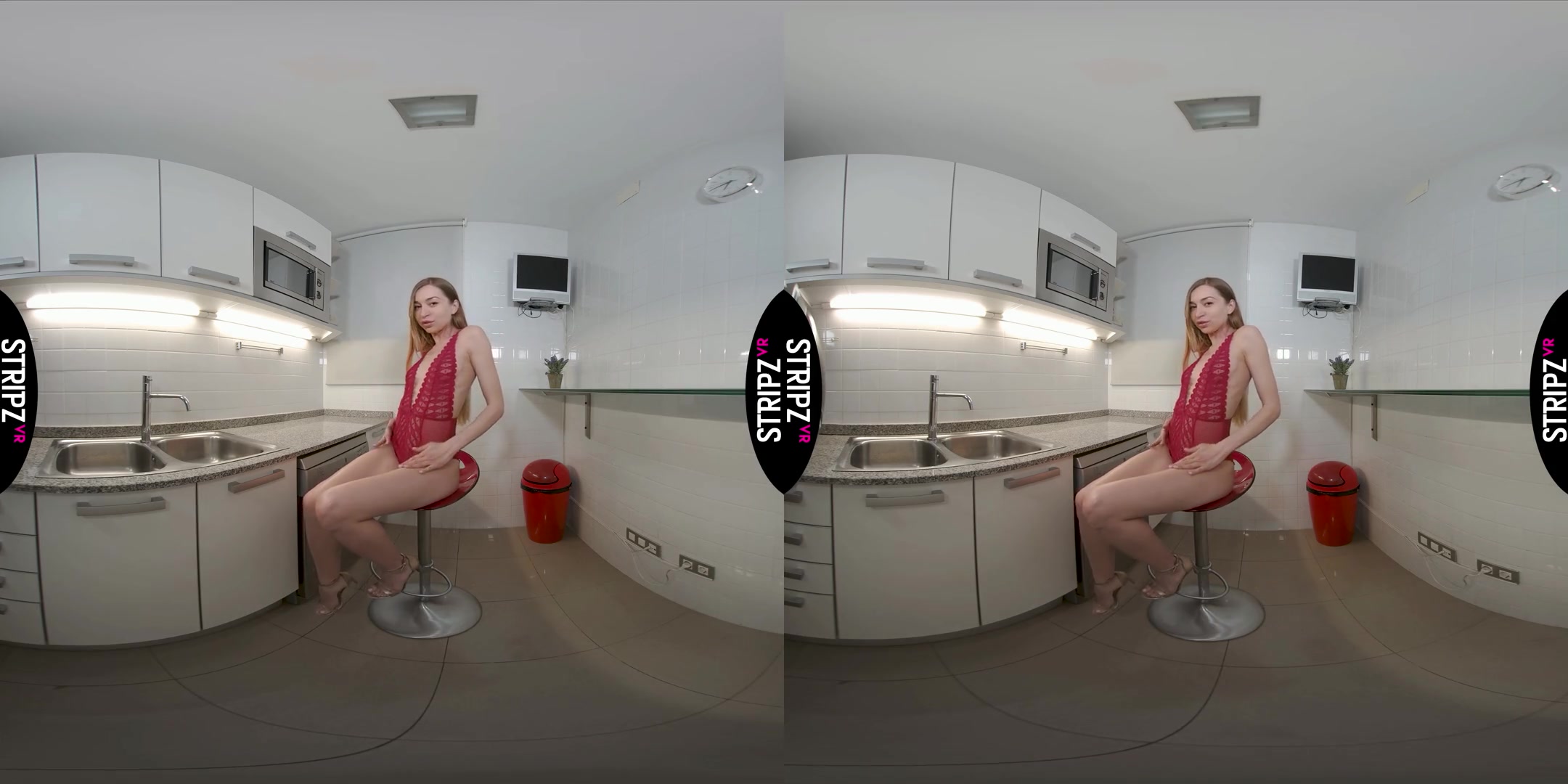 Kitchen Heat - Hot teen 18+ Solo Striptease - SexLikeReal