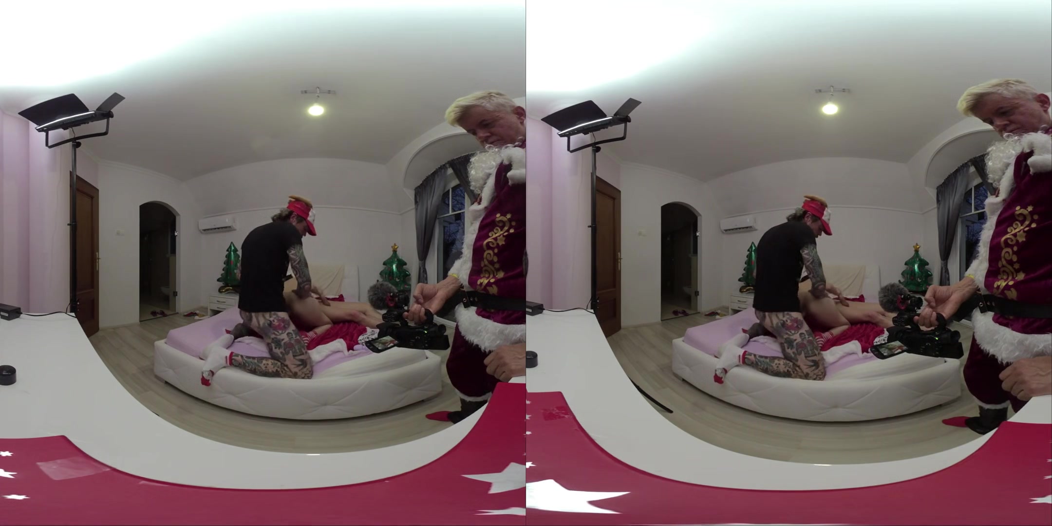 Catherine Knight Christmas Vr Part Three - Mrs. Claus Cuckolds Santa In Crazy Gangbang