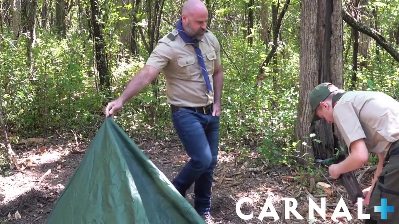 Dirty Troop Leader Barebacks Twink Scout Deep With Bishop Angus