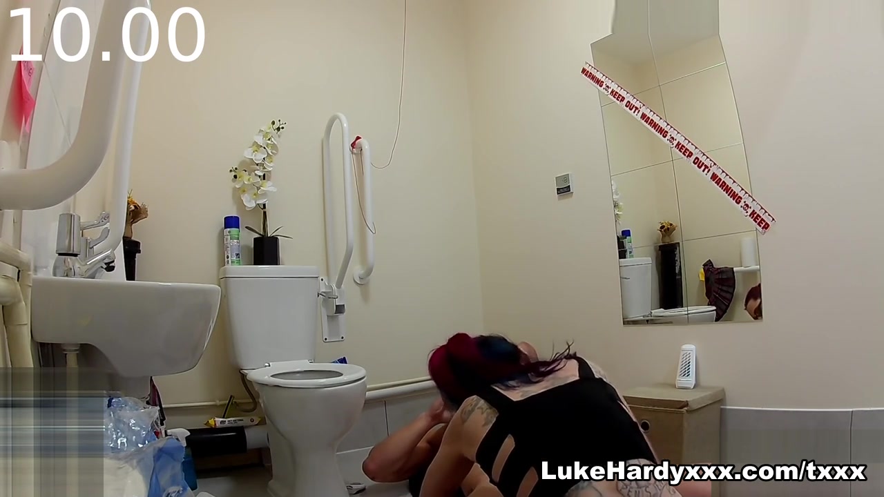 Demona Dragon, Secret College Toilet Cam - LukeHardyXXX