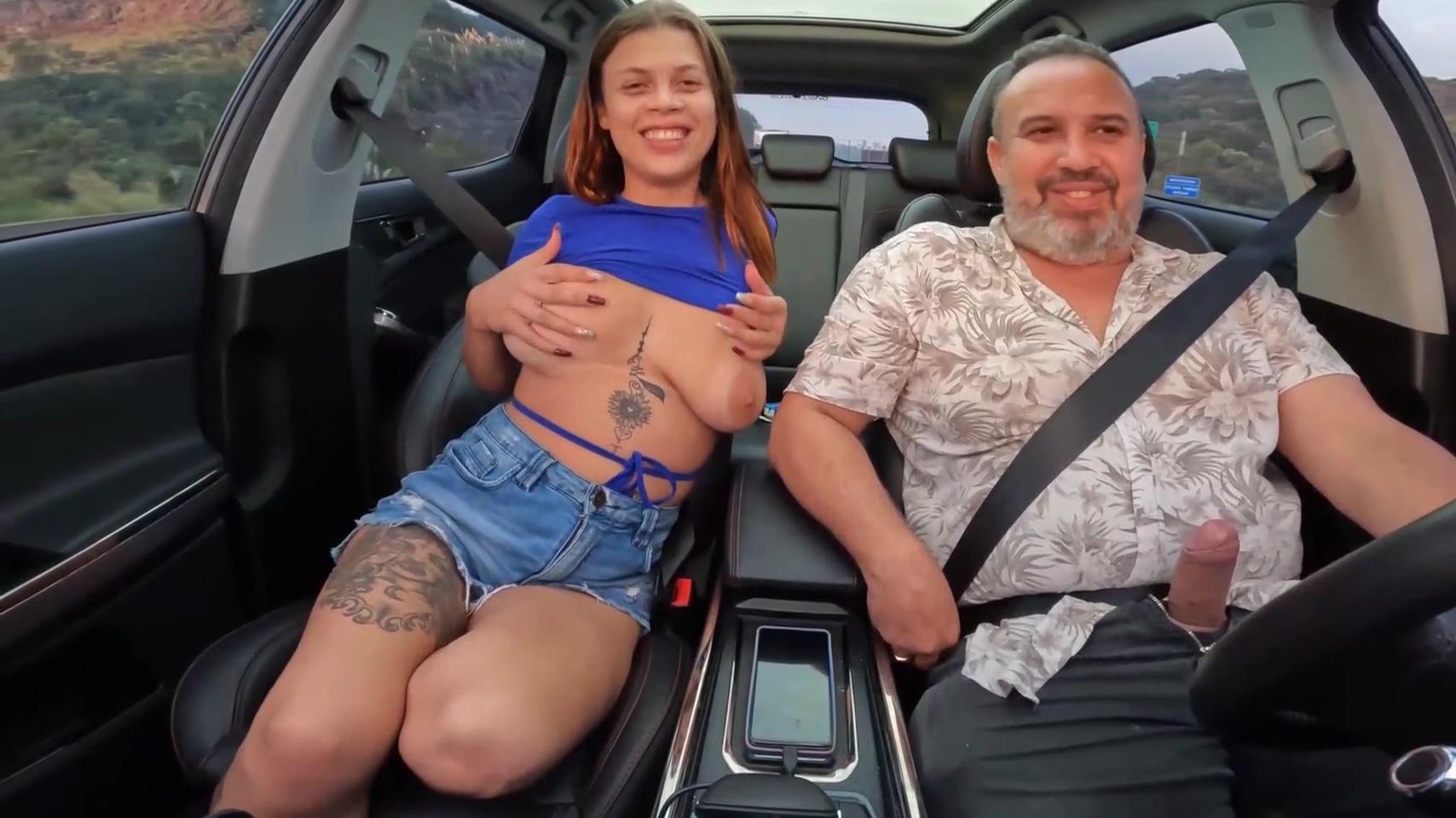Apronta E Faz Um Oral No Meio Da Rodovia 6 Min - Ma Santos