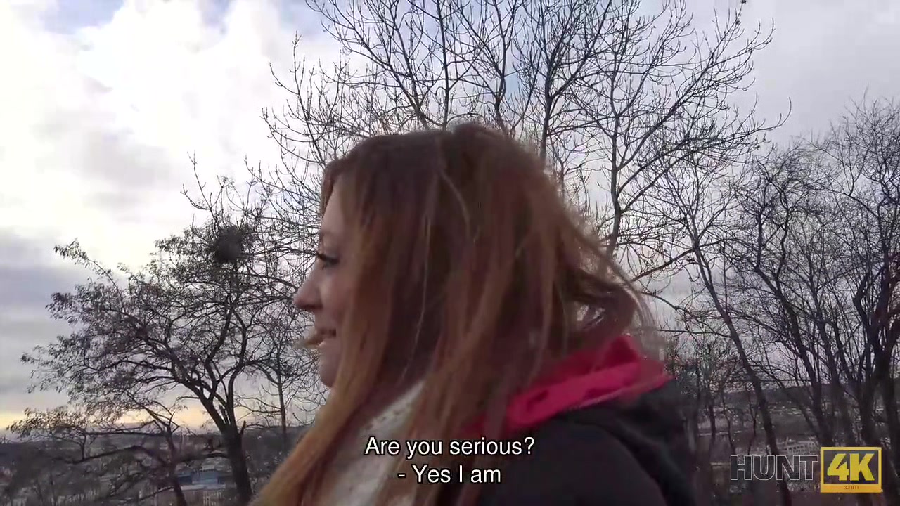 HUNT4K. Cuckold can’t stop his girlfriend selling her very hot body
