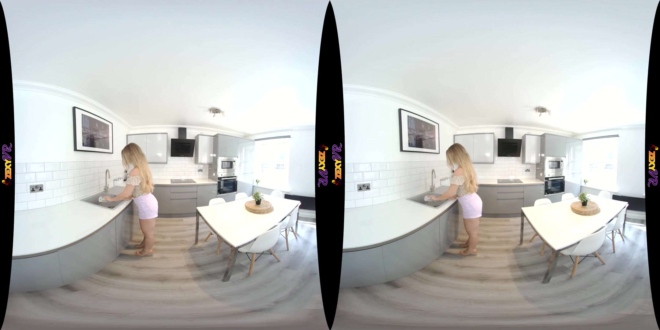 Kitchen Strip - Hot Busty Amateur Striptease VR