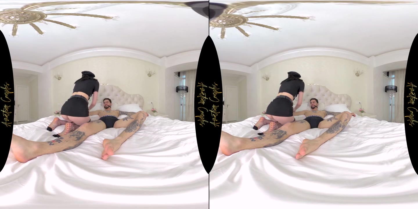 Brunette Police Officer Asks For Cock As Payment For The Rescue Price - AmateurCouplesVR