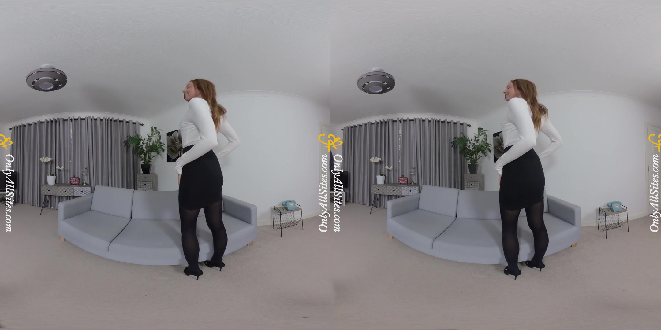Elen E - Roll Neck; Cute redhead Stripping - SexLikeReal
