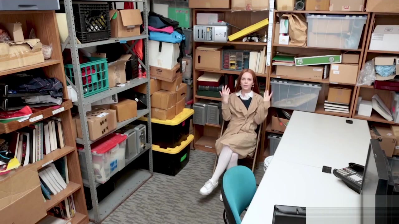 Afraid small tits redhead teen 18+ busted by a LP officer