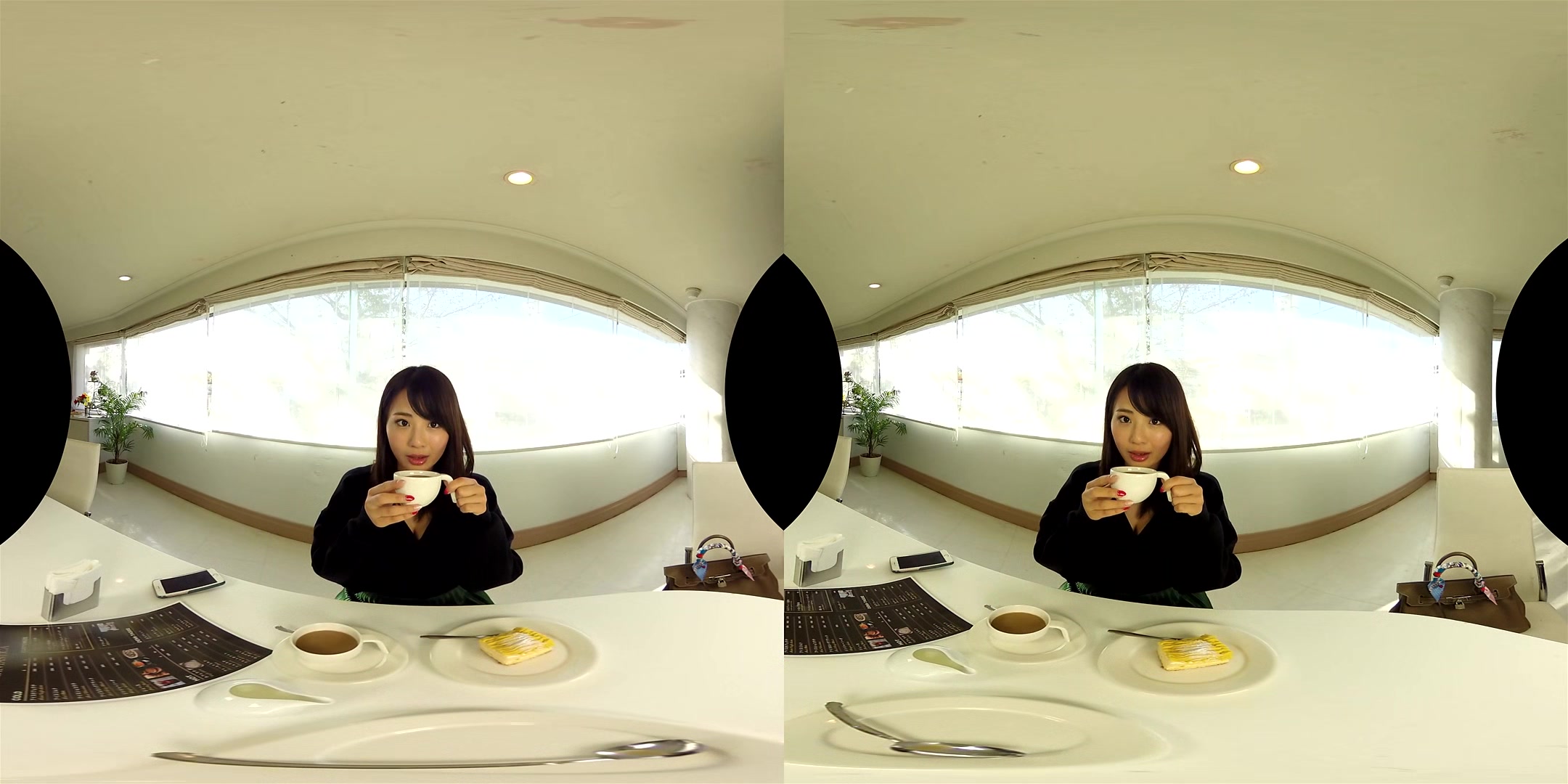 Going To The Cafe Before Going Home With Natsumi Hirajima; Softcore Non-Nude Virtual Girlfriend Experience